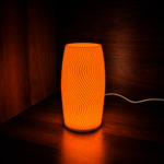 Wave 3D Printed Table Lamp Warm White LED Night Light for Bedroom Living Room Office Desk Decorative Ambient Lamp Minimalist Home Decor Gift - Image 4