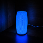 Wave 3D Printed Table Lamp Warm White LED Night Light for Bedroom Living Room Office Desk Decorative Ambient Lamp Minimalist Home Decor Gift - Image 3
