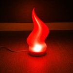 Modern Flame Shape LED Lamp Shade Warm White Decorative Table Lamp Cover for Bedroom Living Room Night Light Home Decor USB LED Lampshade Minimalist Ambient Lighting Gift for Kids Adults Office Desk Decoration - Image 4