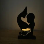 Modern Mother and Child Candle Holder | Decorative Tealight Stand for Home Decor