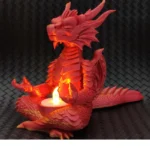 Dragon Tealight Candle Holder | Fantasy Decorative Candle Stand for Home Decor