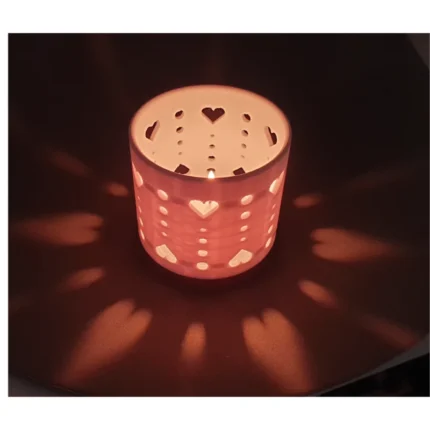 Heart Pattern Tealight Candle Holder | Romantic Decorative Candle Lantern for Home Decor