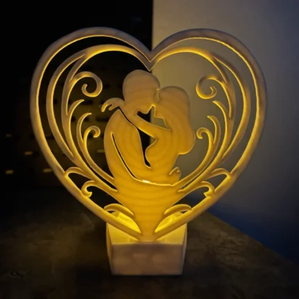 Couple Heart LED Night Lamp | Romantic Decorative Ambient Light for Home Decor