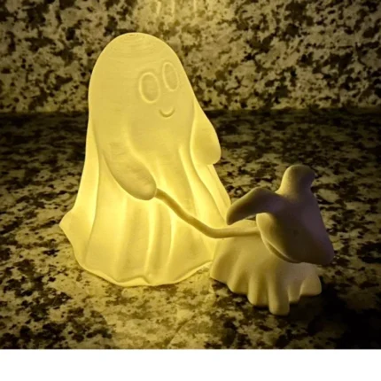 Cute Ghost LED Night Lamp | Decorative Halloween Ambient Light for Home Decor
