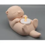 Cute Bear Tealight Candle Holder | Decorative Animal Candle Stand for Home Decor