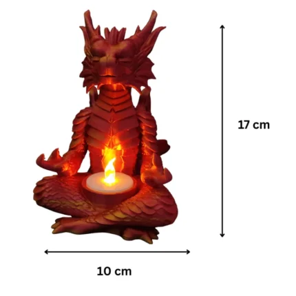 Dragon Tealight Candle Holder | Fantasy Decorative Candle Stand for Home Decor