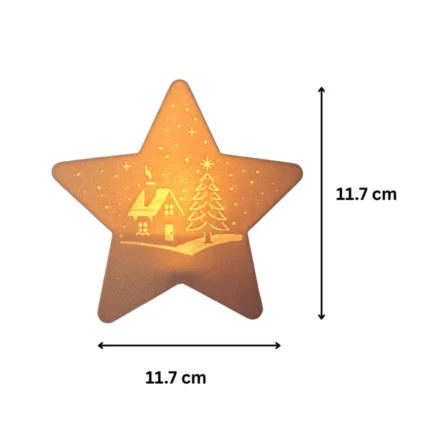 Star Shape Christmas LED Lamp | Decorative Holiday Ambient Light for Home Decor