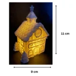 Winter House LED Night Lamp | Decorative Ambient Light for Christmas Home Decor