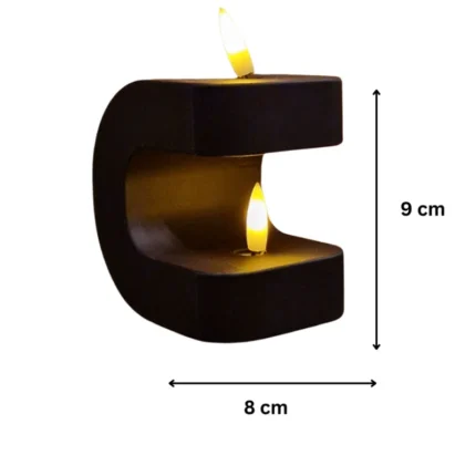 Modern Decorative LED Candle Lamp | Warm Ambient Table Light for Home Decor