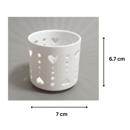 Heart Pattern Tealight Candle Holder | Romantic Decorative Candle Lantern for Home Decor