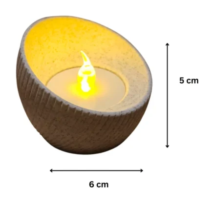 Minimalist Round Tealight Candle Holder | Modern Decorative Candle Bowl for Home Decor