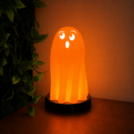 Cute Ghost Shape LED Night Lamp for Bedroom Decor, Halloween Decorative Bedside Lamp, Minimal Modern Ambient Desk Light for Home Office Cafe Gift - Image 3