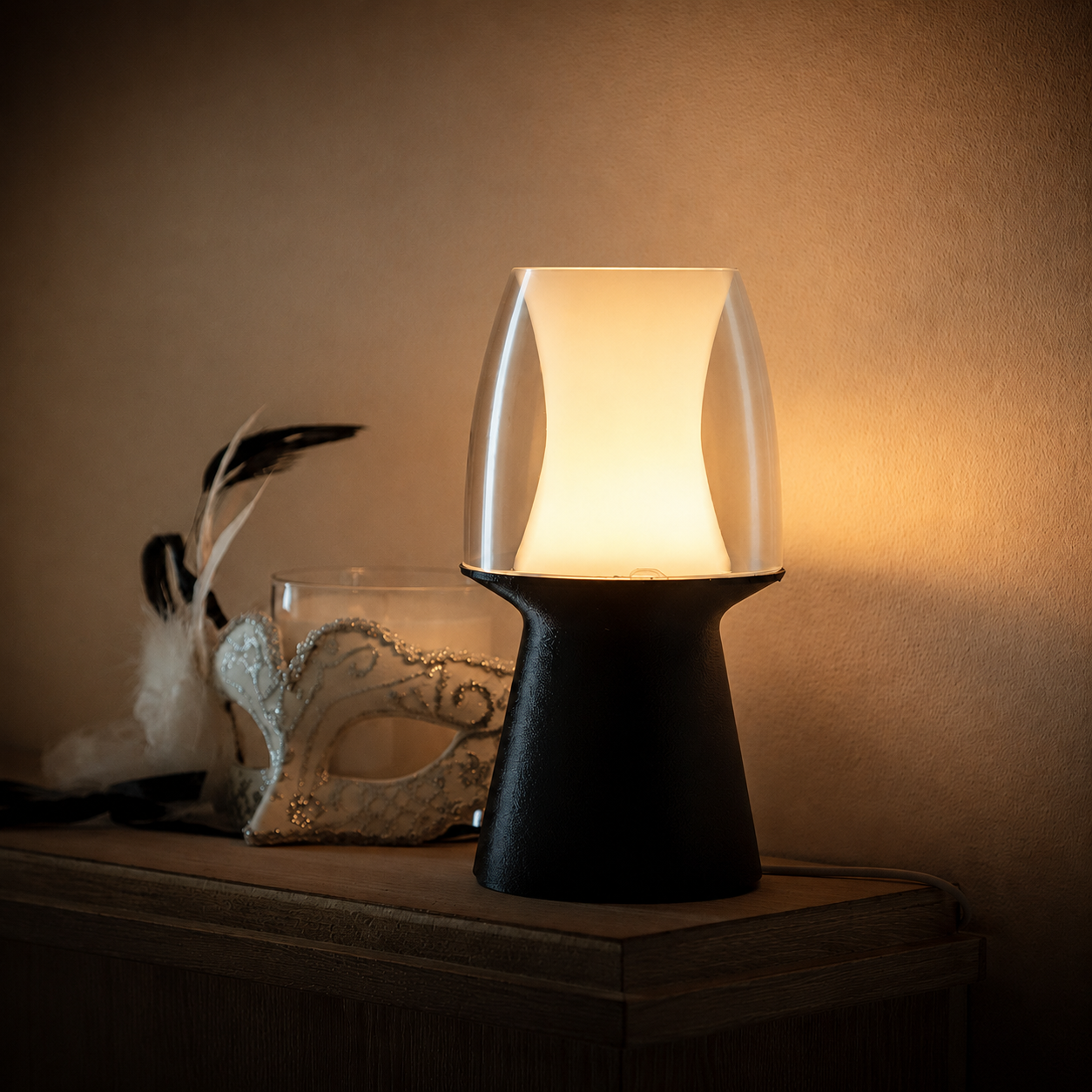 29f05721-d59d-458e-b9ba-6653f3aa7b8d Modern LED Table Lamp for Bedroom Living Room Desk Decor Warm White Ambient Night Light Minimalist Bedside Lamp for Home Office Cafe Hotel Gift Item - Image 1