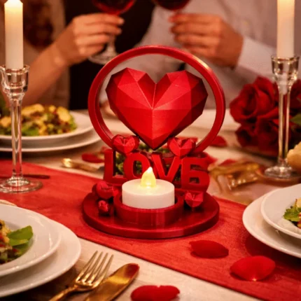 3D Printed Heart Tea Light Holder