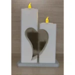 Heart Shape LED Candle Lamp | Modern Decorative Ambient Light for Home Decor