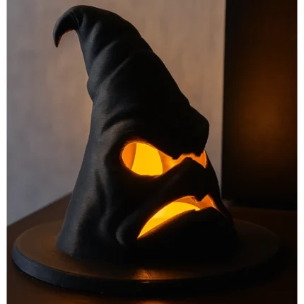 Halloween Witch Hat LED Lamp | Spooky Decorative Ambient Light for Home Decor