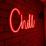 Chill Neon LED Wall Sign for Bedroom Decor Warm White Acrylic Neon Light USB Powered Aesthetic Room Decoration for Home Cafe Bar Gaming Setup Gift - Image 4