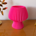 Modern Mushroom Table Lamp for Bedroom Living Room Desk Decor – Minimalist Pleated Night Lamp with Soft Ambient Light – Contemporary Decorative Bedside Lamp for Home Office Cafe Gift - Image 7