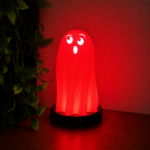 Cute Ghost Shape LED Night Lamp for Bedroom Decor, Halloween Decorative Bedside Lamp, Minimal Modern Ambient Desk Light for Home Office Cafe Gift - Image 5