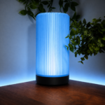 Modern Cylindrical Table Lamp for Bedroom Living Room Office Decor  Night Light Minimalist Ribbed Desk Lamp for Home Decoration Gift Item - Image 4