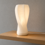 Modern Spiral Table Lamp  LED Night Light for Bedroom Living Room Office Desk Decor 3D Printed Minimalist Bedside Lamp Decorative Ambient Lighting Gift for Home and Workspace