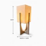 Modern Minimalist Table Lamp for Bedroom Living Room Office Desk Decor Light Decorative Bedside Lamp with Textured Shade and Contemporary Stand Design for Home Office Café Gifting - Image 2