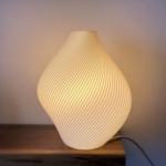 Elyra Spiral Designer Table Lamp for Bedroom Living Room Home Decor Warm White Ambient Light Modern 3D Printed Bedside Night Lamp for Office Desk Café Gift Decoration - Image 3