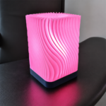 Modern 3D Printed Wave Design Table Lamp for Bedroom Living Room Office – Warm LED Decorative Night Light – Minimalist Ambient Desk Lamp for Home Décor Gift – Premium Spiral Pattern Lamp - Image 6