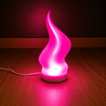 Modern Flame Shape LED Lamp Shade Warm White Decorative Table Lamp Cover for Bedroom Living Room Night Light Home Decor USB LED Lampshade Minimalist Ambient Lighting Gift for Kids Adults Office Desk Decoration - Image 6