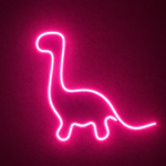 Neon Dino LED Sign for Kids Room Bedroom Gaming Setup Dinosaur Neon Wall Light Blue LED Decorative Lamp for Home Cafe Nursery Decor Gift - Image 4