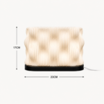 Modern Wave Pattern Table Lamp for Bedroom Living Room Office Decor Premium Minimalist Ambient Night Light with Decorative Desk Lamp for Home Gift - Image 2