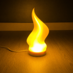 Modern Flame Shape LED Lamp Shade Warm White Decorative Table Lamp Cover for Bedroom Living Room Night Light Home Decor USB LED Lampshade Minimalist Ambient Lighting Gift for Kids Adults Office Desk Decoration - Image 3