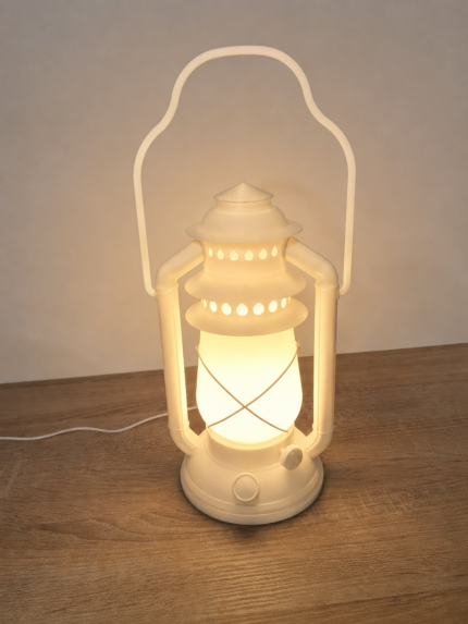 Vintage Lantern Table Lamp – Decorative LED Camping Lantern for Bedroom & Home Décor