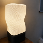 Modern 3D Printed Spiral Table Lamp – LED Ambient Night Light for Bedroom, Living Room & Office Décor