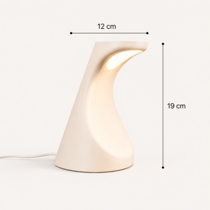 Modern Curved LED Table Lamp – Minimal Decorative Desk Lamp for Bedroom, Office & Home Décor