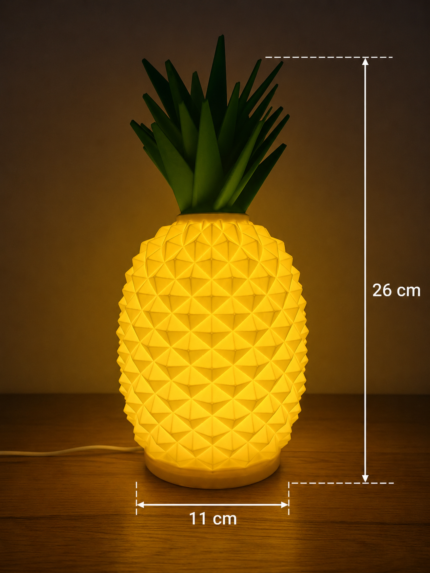 Pineapple Table Lamp for Bedroom & Home Décor | Decorative Fruit Shape Ambient Night Lamp