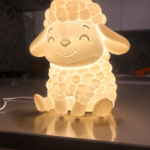 Cute Sheep LED Night Lamp for Kids Room Decor | Animal Table Lamp | Kawaii Bedside Light for Bedroom, Nursery & Gifts