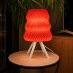 Modern Wave Table Lamp – Designer Bedside Night Light for Home & Office