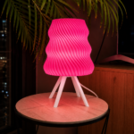 Modern Wave Table Lamp – Designer Bedside Night Light for Home & Office