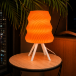 Modern Wave Table Lamp – Designer Bedside Night Light for Home & Office