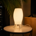 Modern Spiral Table Lamp – Designer Bedside Light for Bedroom & Home Décor