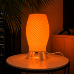 Modern Spiral Table Lamp – Designer Bedside Light for Bedroom & Home Décor