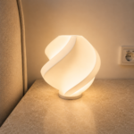 Modern Twist Table Lamp – Artistic Bedside Night Light for Home Décor
