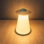 Modern UFO Table Lamp – Futuristic Bedside Night Light for Home Décor