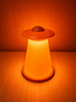 Modern UFO Table Lamp – Futuristic Bedside Night Light for Home Décor