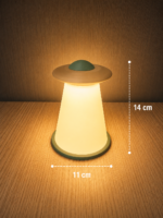 Modern UFO Table Lamp – Futuristic Bedside Night Light for Home Décor