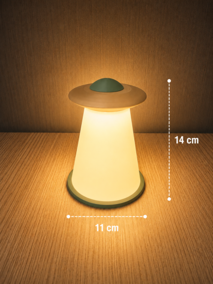 Modern UFO Table Lamp – Futuristic Bedside Night Light for Home Décor