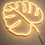 Monstera Leaf LED Neon Wall Light | Tropical Leaf Neon Sign for Bedroom Aesthetic Decor