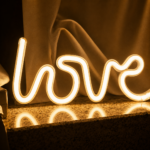 Love LED Neon Light | Love Word Neon Sign Lamp for Bedroom Romantic Decor