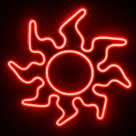 Sun LED Neon Wall Light | Sun Shape Neon Sign for Bedroom Aesthetic Room Decor